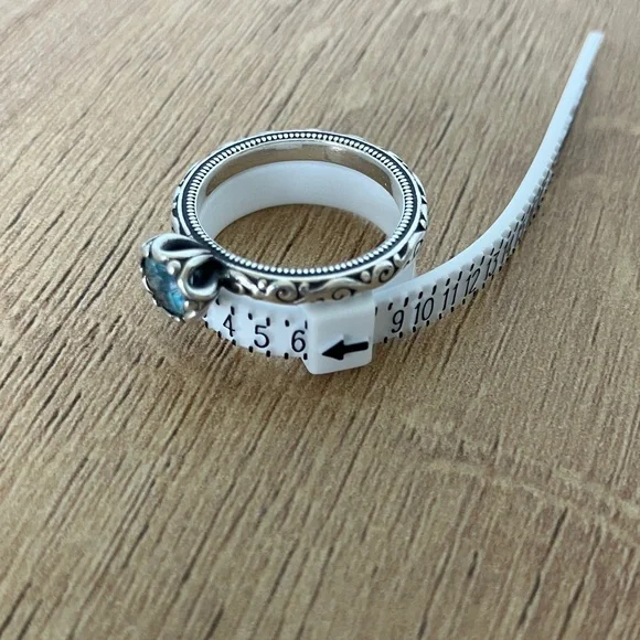 James Avery Cherished Birthstone Ring – Blue Topaz, Size 6 - Picture 3 of 5